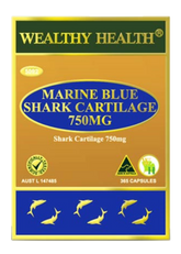 Wealthy Health Marine Blue Shark Cartilage 750mg 365 Capsule